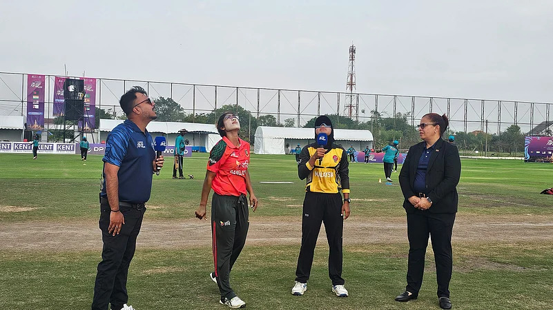 Bangladesh A Women batter during 11th Match Group B 2026 vs Malaysia Women at Terdthai Cricket Ground Bangkok
