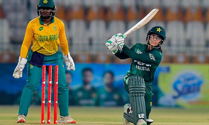 South Africa Women batter dismissed during Pakistan Women vs South Africa Women 3rd T20I 2026 at Diamond Oval Kimberley